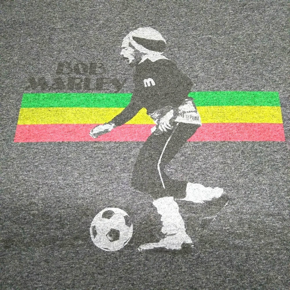 Bob Marley Soccer ⚽ T Shirt Men's XXL